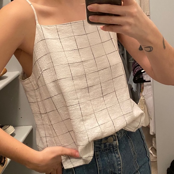 Oak and Fort Linen tank top small - Picture 5 of 5